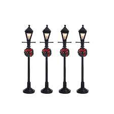 Gas Lantern Street Lamp, set of 4 64498